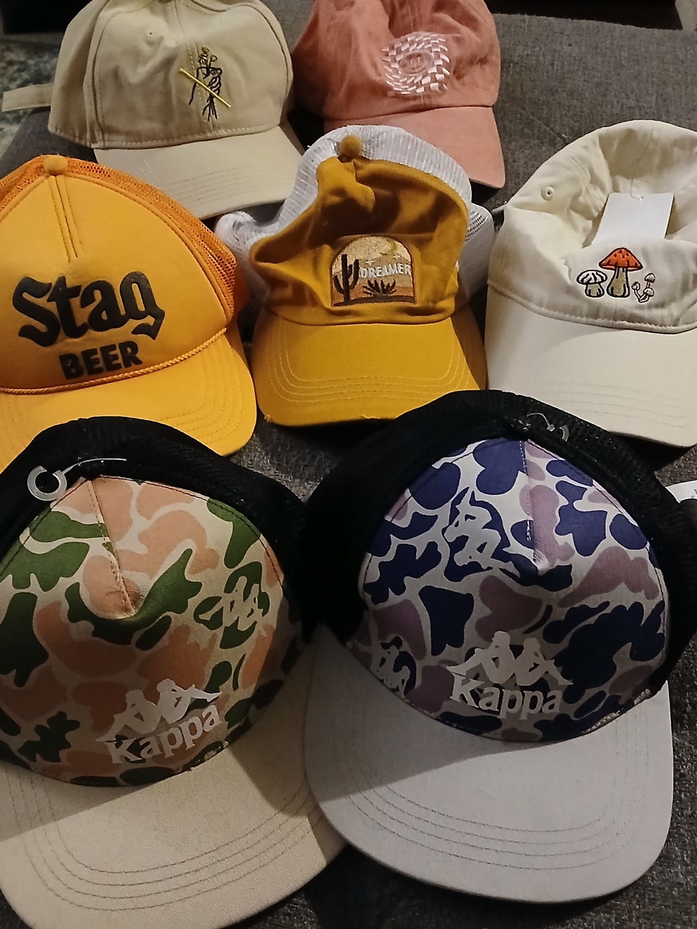 NORDSTROM Baseball Trucker Caps Hats [Kappa, Crony, David and Young, Stag] NWT